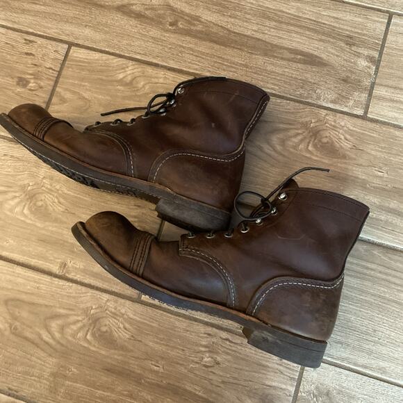 Red Wing Men’s Iron Ranger 8111 - Amber Harness - Size 9.5 D US - Picture 3 of 11